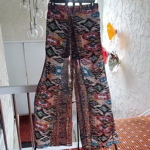 Multicolor Boho Gypsy Pants